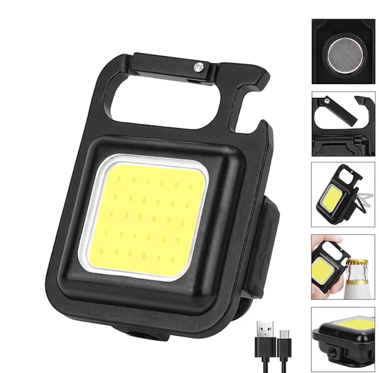 Keychain Torch, COB Flashlight, Keychain Light, Keyring Torch, COB Flashlight, Work Lamp, LED Light, Pocket Light, Magnet Light, Rechargeable Flashlight, Night Light, COB Keychain Light, High Lumens Light